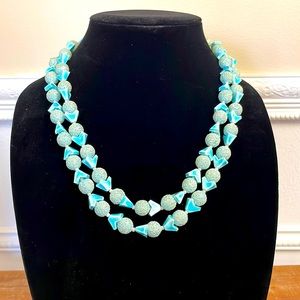 Vintage Lucite Sugar Bead Necklace